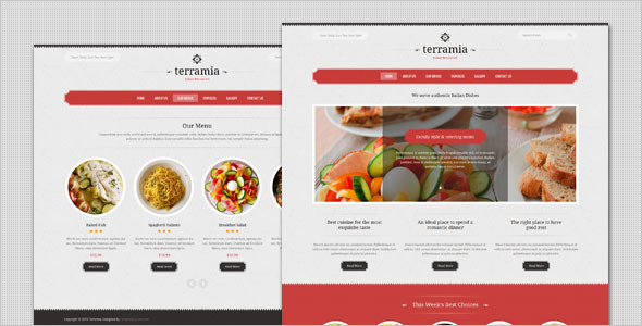 wordpress restaurant theme