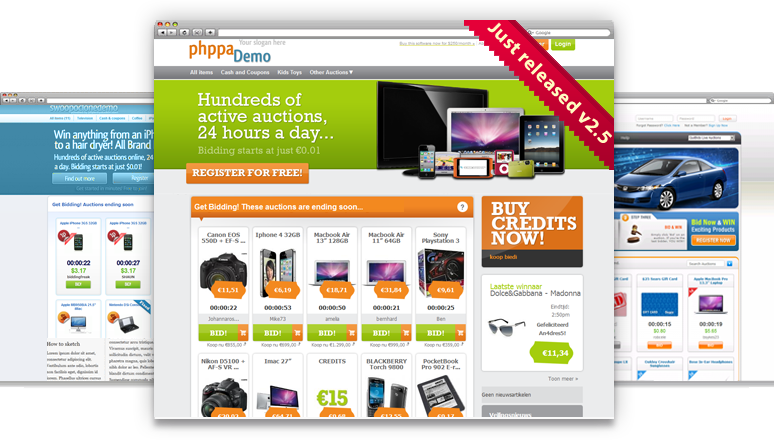 PHP auction script